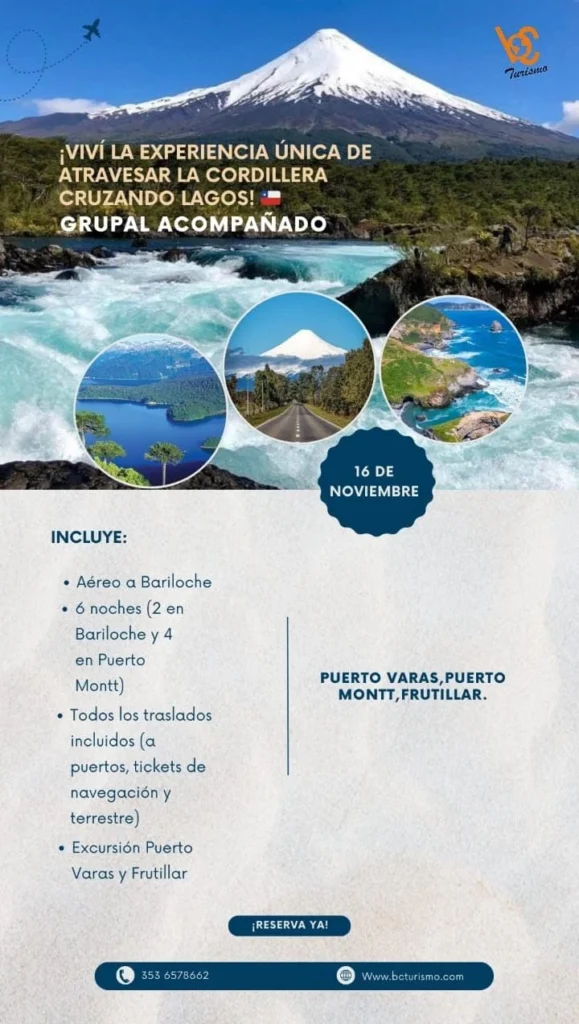 Cruce de los Lagos Chile BC Turismo