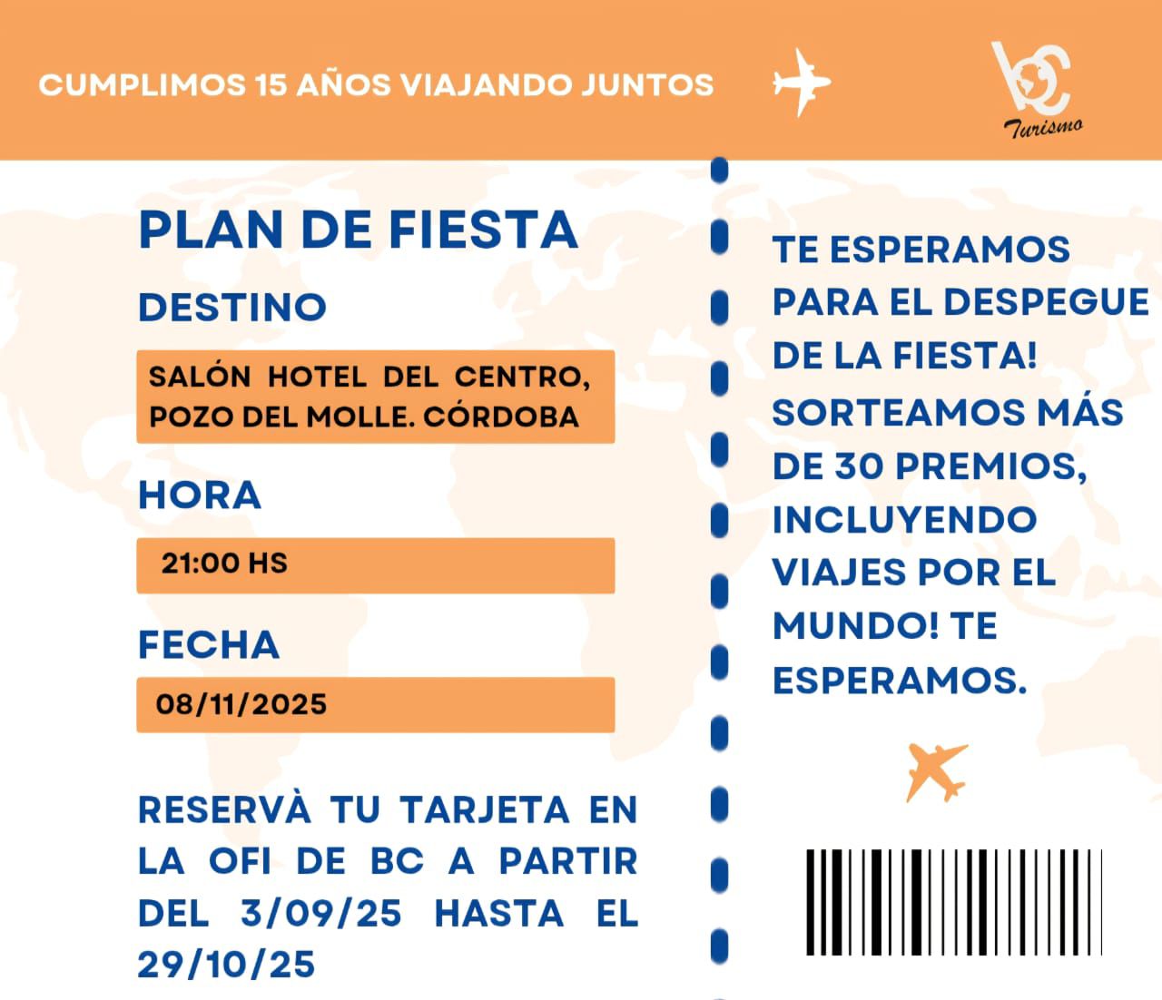 BC Turismo festeja sus 15 años