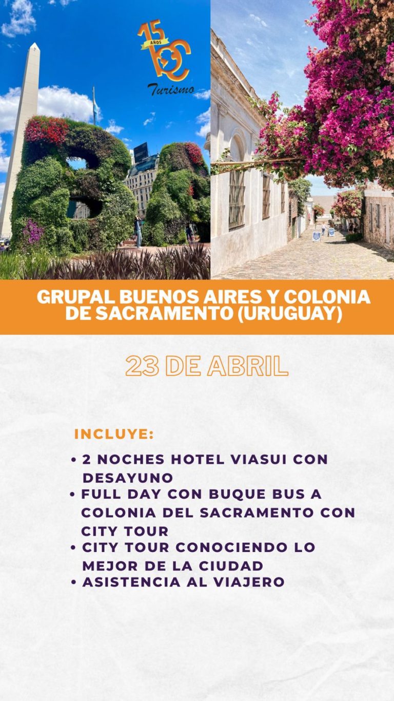 Grupal Buenos Aires y Colonia de Sacramento