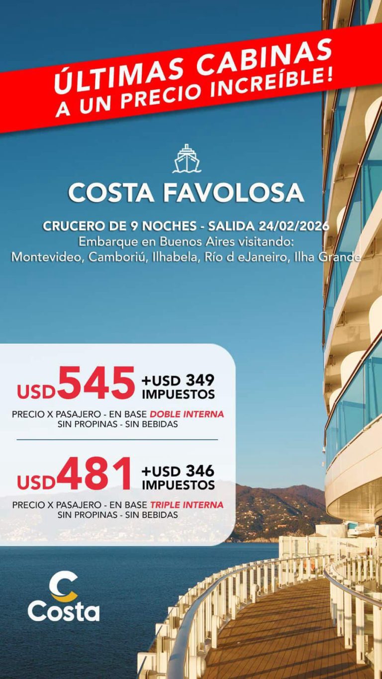 Costa Favolosa flyer