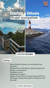 imagen Calafate y Ushuaia