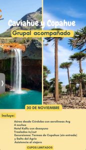 imagen flyer Caviahue y Copahue