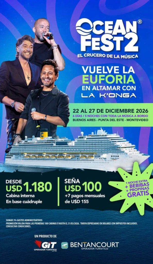 Ocean Fest 2, Crucero de la musica