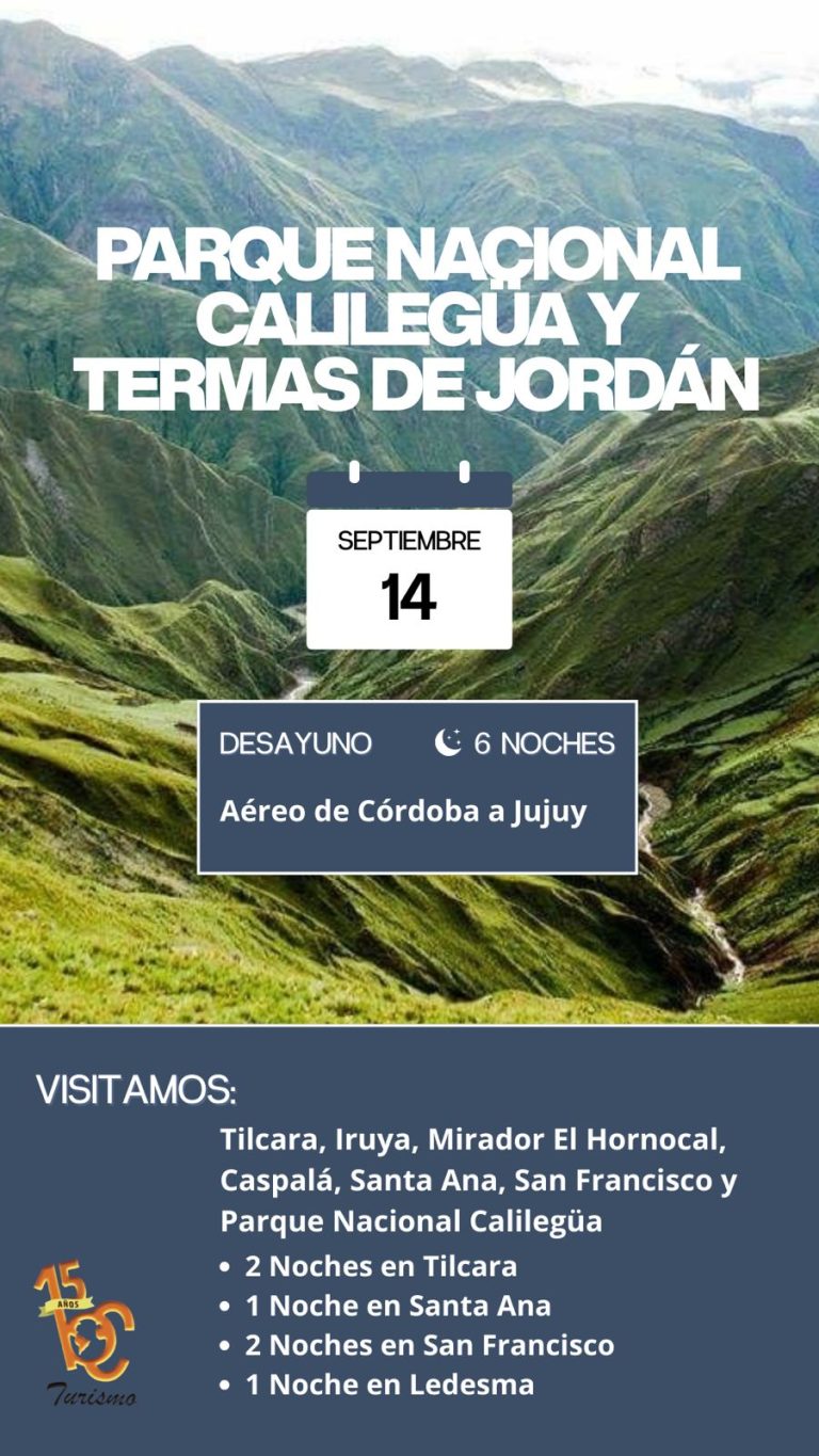 Grupal PN Calilegua y Termas de Jordan